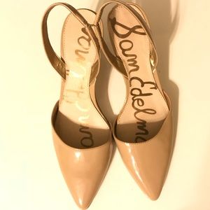 Sam Edelman Orly Slingback Nude Pump Heels 